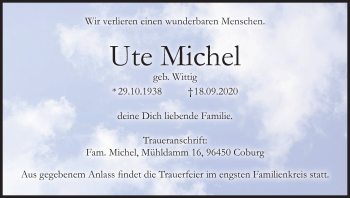 Anzeige von Ute Michel von MGO