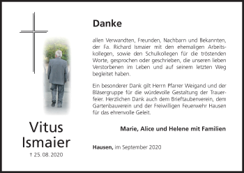 Anzeige von Vitus Ismaier von MGO