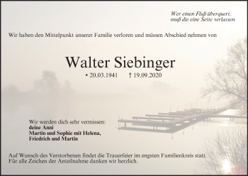 Anzeige von Walter Siebinger von MGO