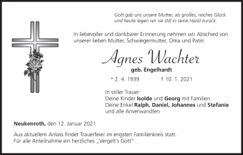 Anzeige von Agnes Wachter von MGO