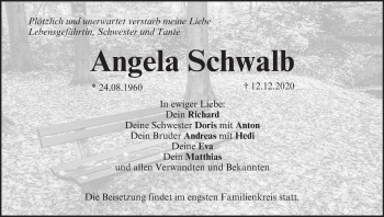 Anzeige von Angela Schwalb von MGO