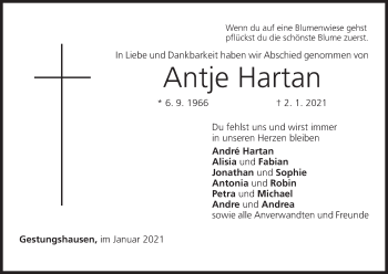 Anzeige von Antje Hartan von MGO