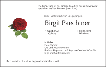 Anzeige von Birgit Paechtner von MGO