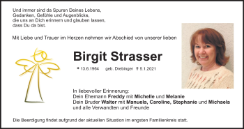 Anzeige von Birgit Strasser von MGO