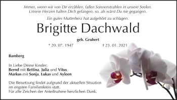 Anzeige von Brigitte Dachwald von MGO