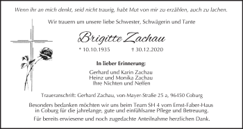 Anzeige von Brigitte Zachau von MGO
