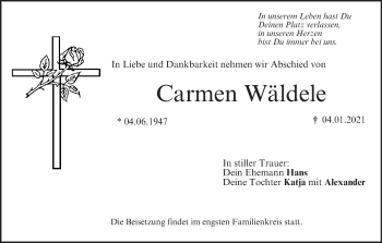Anzeige von Carmen Wäldele von MGO