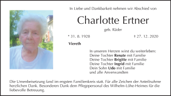 Anzeige von Charlotte Ertner von MGO