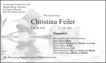 Anzeige von Christina Feiler von MGO