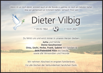 Anzeige von Dieter Vilbig von MGO