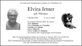 Anzeige von Elvira Irmer von MGO