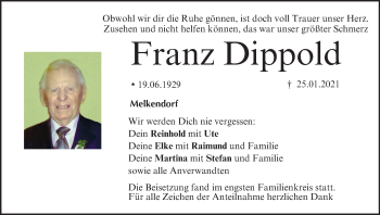 Anzeige von Franz Dippold von MGO