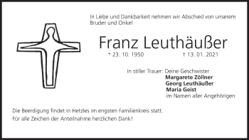 Anzeige von Franz Leuthäußer von MGO