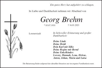 Anzeige von Georg Brehm von MGO