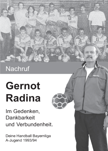 Anzeige von Gernot Radina von MGO