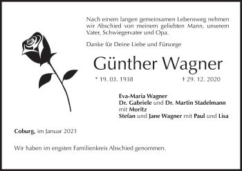 Anzeige von Günther Wagner von MGO