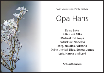 Anzeige von Hans  von MGO