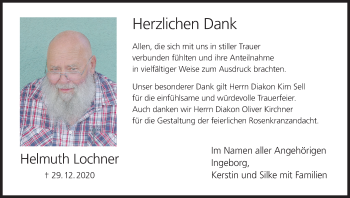 Anzeige von Helmuth Lochner von MGO