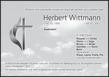 Anzeige von Herbert Wittmann von MGO