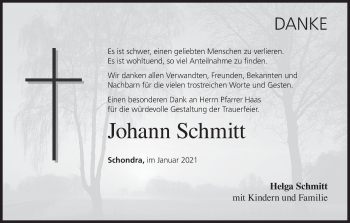 Anzeige von Johann Schmitt von MGO