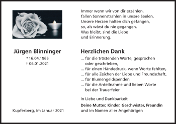 Anzeige von Jürgen Blinninger von MGO