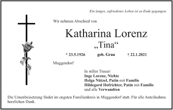 Anzeige von Katharina Lorenz von MGO
