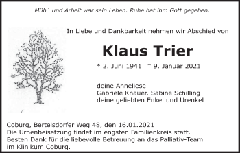Anzeige von Klaus Trier von MGO