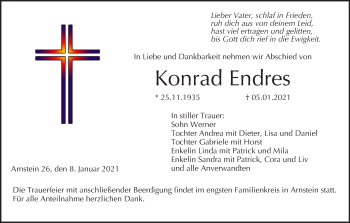 Anzeige von Konrad Endres von MGO