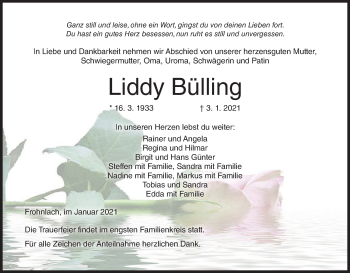 Anzeige von Liddy Bülling von MGO