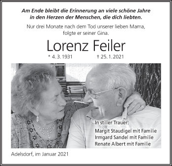 Anzeige von Lorenz Feiler von MGO