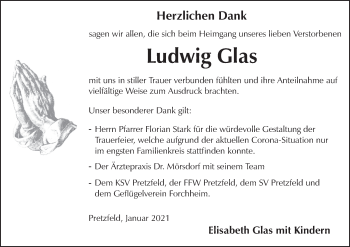 Anzeige von Ludwig Glas von MGO