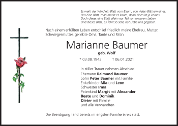 Anzeige von MArianne Baumer von MGO