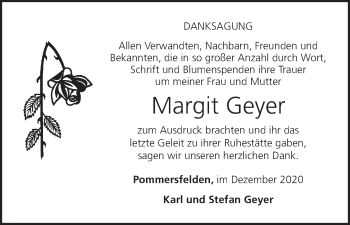 Anzeige von Margit Geyer von MGO