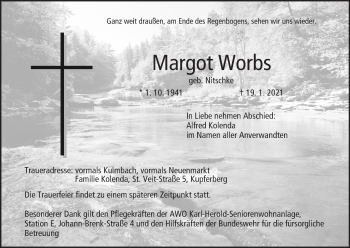 Anzeige von Margot Worbs von MGO
