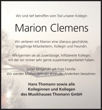 Anzeige von Marion Clemens von MGO