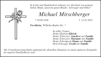 Anzeige von Michael Mirschberger von MGO