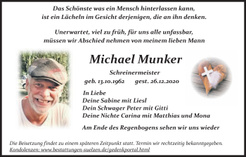 Anzeige von Michael Munker von MGO