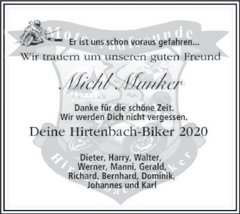 Anzeige von Michl Munker von MGO