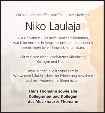 Anzeige von Niko Laulaja von MGO