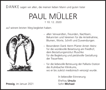 Anzeige von Paul Müller von MGO