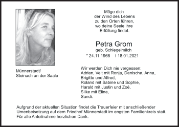 Anzeige von Petra Grom von MGO