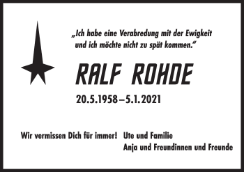 Anzeige von Ralf Rohde von MGO