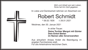 Anzeige von Robert Schmidt von MGO