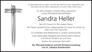 Anzeige von Sandra Heller von MGO