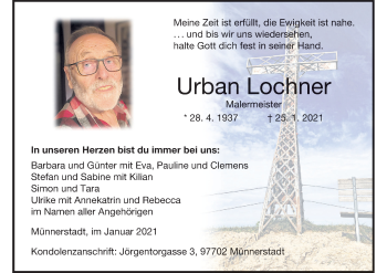 Anzeige von Urban Lochner von MGO