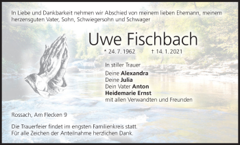 Anzeige von Uwe Fischbach von MGO