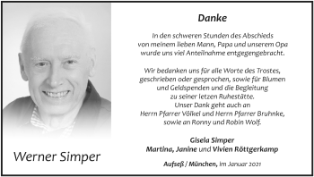 Anzeige von Werner Simper von MGO