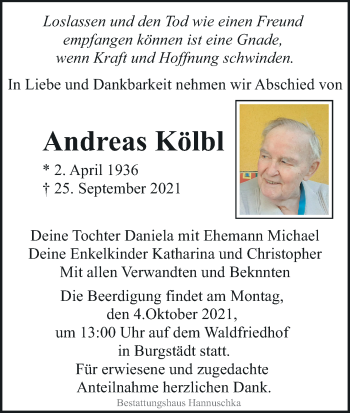 Anzeige von Andreas Kölbl von MGO