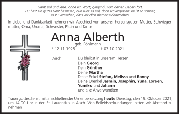 Anzeige von Anna Alberth von MGO