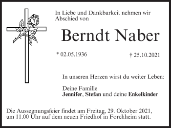 Anzeige von Berndt Naber von MGO